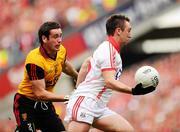 19 September 2010; Paul Kerrigan, Cork, in action against Kevin McKernan, Down. GAA Football All-Ireland Senior Championship Final, Down v Cork, Croke Park, Dublin. Picture credit: Dáire Brennan / SPORTSFILE