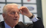 20 September 2010; Republic of Ireland manager Giovanni Trapattoni during a squad announcement ahead of their upcoming game against Russia. Republic of Ireland Squad Announcement, Clarion Hotel, Dublin Airport, Dublin. Picture credit: David Maher / SPORTSFILE