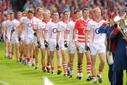 19 September 2010; The Cork team march behind the Artane School of Music Band before the game. GAA Football All-Ireland Senior Championship Final, Down v Cork, Croke Park, Dublin. Picture credit: Ray McManus / SPORTSFILE