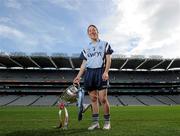21 September 2010; Competing captains gathered at Croke Park ahead of the TG4 Ladies Football All Ireland finals. The Senior, Intermediate and Junior Championship finals will take place at Croke Park on Sunday 26th of September. Pictured is Dublin Senior captain Denise Masterson. Picture credit: Brian Lawless / SPORTSFILE