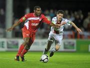 21 September 2010; Joseph Ndo, Sligo Rovers, in action against Gareth McGlynn, Bohemians. Airtricity League Premier Division, Sligo Rovers v Bohemians, The Showgrounds, Sligo. Picture credit: David Maher / SPORTSFILE