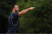 27 July 2016; Coach Gareth Murray gives instructions during a Leinster Rugby School of Excellence Camp at King's Hospital in Liffey Valley, Dublin. Photo by Sam Barnes/Sportsfile