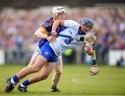 27 July 2016; Patrick Curran of Waterford in action against David Sweeney of Tipperary during the Bord Gáis Energy Munster GAA Hurling U21 Championship Final match between Waterford and Tipperary at Walsh Park in Waterford. Photo by Stephen McCarthy/Sportsfile