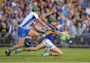 27 July 2016; Conor Lanigan of Tipperary in action against William Hahessy of Waterford during the Bord Gáis Energy Munster GAA Hurling U21 Championship Final match between Waterford and Tipperary at Walsh Park in Waterford. Photo by Eóin Noonan/Sportsfile