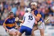 27 July 2016; Ronan Maher of Tipperary in action against Stephen Bennett of Waterford during the Bord Gáis Energy Munster GAA Hurling U21 Championship Final match between Waterford and Tipperary at Walsh Park in Waterford. Photo by Stephen McCarthy/Sportsfile