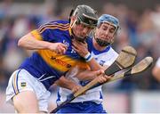 27 July 2016; Ronan Teehan of Tipperary in action against Conor Gleeson of Waterford during the Bord Gáis Energy Munster GAA Hurling U21 Championship Final match between Waterford and Tipperary at Walsh Park in Waterford. Photo by Stephen McCarthy/Sportsfile
