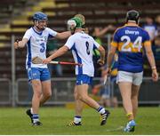 27 July 2016; Austin Gleeson of Waterford, left, celebrates with team-mate Mark O'Brien following the Bord Gáis Energy Munster GAA Hurling U21 Championship Final match between Waterford and Tipperary at Walsh Park in Waterford. Photo by Eoin Noonan/Sportsfile