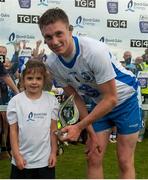 27 July 2016; Austin Gleeson of Waterford is presented with the Bord Gáis Energy Man of the Match award by Ciara Flynn, from Waterford, who won the honour to present the award through the Bord Gáis Energy Rewards club, following the Bord Gáis Energy Munster GAA Hurling U21 Championship Final match between Waterford and Tipperary at Walsh Park in Waterford. Photo by Eoin Noonan/Sportsfile