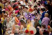 28 July 2016; A general view of Ladies' Day at the Galway Races in Ballybrit, Co Galway. Photo by Cody Glenn/Sportsfile