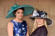 28 July 2016; Pamela Finn, from Bishopstown, Co Cork, and Eveanna Kearney, from Montenotte, Co Cork, at the Galway Races in Ballybrit, Co Galway. Photo by Cody Glenn/Sportsfile