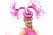 28 July 2016; Laura Fox, from Moylough, Co Galway, at the Galway Races in Ballybrit, Co Galway. Photo by Cody Glenn/Sportsfile