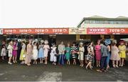 28 July 2016; A general view of Ladies' Day at the Galway Races in Ballybrit, Co Galway. Photo by Cody Glenn/Sportsfile