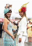28 July 2016; Racegoers Martina O'Donovan, left, and Sheila Kennedy, from Kinvara, Co Galway, at the Galway Races in Ballybrit, Co Galway. Photo by Cody Glenn/Sportsfile