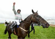 28 July 2016; Ruby Walsh celebrates winning the Guinness Galway Hurdle Handicap on Clondaw Warrior at the Galway Races in Ballybrit, Co Galway. Photo by Cody Glenn/Sportsfile