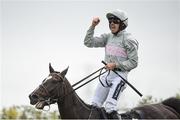 28 July 2016; Ruby Walsh celebrates winning the Guinness Galway Hurdle Handicap on Clondaw Warrior at the Galway Races in Ballybrit, Co Galway. Photo by Cody Glenn/Sportsfile