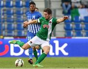 28 July 2016; Gearoid Morrissey of Cork City in action during the UEFA Europa League Third Qualifying Round 1st Leg match between KRC Genk and Cork City at the Cristal Arena in Genk, Belgium. Photo by Christian Deutzmann/Sportsfile