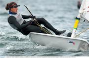 2 September 2013; Team Ireland Annalise Murphy competing in the Qualifying Series of the European Laser radial Women's Championship 2013. National Yacht Club, Dun Laoghaire, Co. Dublin. Photo by: Brendan Moran/Sportsfile