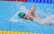 11 August 2012; Team Ireland Arthur Lanigan-O’Keeffe on his way to finishing 2nd in his heat of the swimming discipline in the modern pentathlon, Aquatic Centre, Olympic Park, Stratford, London, England. Photo by: Brendan Moran / Sportsfile