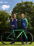 21 June 2016; Team Ireland's Triathlon athletes Aileen Reid and Bryan Keane ahead of Rio 2016 Olympic Games, at St Stephen's Green, Dublin. Photo by Sportsfile