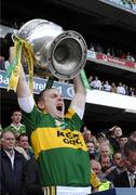 16 September 2007; Kerry substitute Mossie Lyons lifts the Sam Maguire Cup. Bank of Ireland All-Ireland Senior Football Championship Final, Kerry v Cork, Croke Park, Dublin. Picture credit; Ray McManus / SPORTSFILE