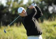 24 September 2010; David Higgins watches his shot from the 3rd tee box. Ladbrokes.com Irish PGA Championship, Seapoint Golf Club, Co. Louth. Photo by Sportsfile