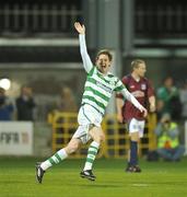 24 September 2010; Gary Twigg, Shamrock Rovers, celebrates after scoring his side's first goal. Airtricity League Premier Division, Shamrock Rovers v Galway United. Tallaght Stadium, Tallaght, Dublin. Picture credit: David Maher / SPORTSFILE