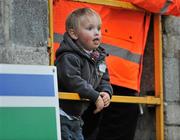 25 September 2010;  Sligo Rovers fan Adam Myles-Gordan, aged 3, from Sligo, looks on during the game. EA Sports Cup Final, Sligo Rovers v Monaghan United, The Showgrounds, Sligo. Picture credit: Barry Cregg / SPORTSFILE