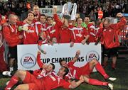 25 September 2010; The Sligo Rovers team celebrate after winning the EA Sports Cup. EA Sports Cup Final, Sligo Rovers v Monaghan United, The Showgrounds, Sligo. Picture credit: Barry Cregg / SPORTSFILE