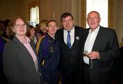 25 September 2010; Gerard Regan, from Lucan, Dublin, meets An Taoiseach Brian Cowen T.D. with his mam, Katherine and dad Martin, at Farmleigh at the inaugural Eunice Kennedy Shriver Day (EKS Day). EKS Day is an annual celebration of her life and a global call for people to commit actions of inclusion, acceptance and unity for and with individuals with intellectual disabilities. Eunice Kennedy Shriver Day, Phoenix Park, Dublin. Picture credit: Ray McManus / SPORTSFILE