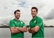 26 July 2016; Team Ireland's Matt McGovern and Ryan Seaton during an Irish Olympic Sailing team announcement at Poolbeg Yacht & Boat Club in Ringsend, Dublin. Photo by Sam Barnes/Sportsfile