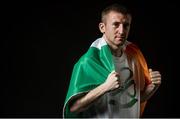 27 April 2016; Team Ireland boxer Paddy Barnes who was named as flagbearer for Team Ireland for the forthcoming Rio Olympic Games during a press conference to celebrate 100 Days out from the Rio Olympic Games. Conrad Hotel, Dublin. Photo by: Brendan Moran / Sportsfile