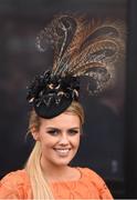 29 July 2016; Emma Hanratty, from Newry, Co Down, at the Galway Races in Ballybrit, Co Galway. Photo by Cody Glenn/Sportsfile