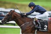 29 July 2016; Triplicate, with Donnacha O'Brien up, on their way to winning the Guinness European Breeders Fund Maiden at the Galway Races in Ballybrit, Co Galway. Photo by Cody Glenn/Sportsfile