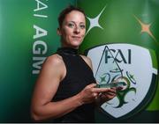 29 July 2016; Megan O'Doherty, winner of the Best Photograph of the Year Award, at the FAI Media Awards at The Hotel Minella in Clonmel, Co Tipperary Photo by David Maher/Sportsfile