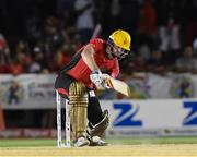 29 July 2016;  Colin Munro of Trinbago Knight Riders lbw Krishmar Santokie of St Kitts and Nevis Patriots during Match 26 of the Hero Caribbean Premier League match between St Kitts and Nevis Patriots and Trinbago Knight Riders at Central Broward Stadium in Lauderhill, Florida, United States of America. Photo by Randy Brooks/Sportsfile