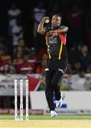 29 July 2016;  Samuel Badree of St Kitts and Nevis Patriots bowling during Match 26 of the Hero Caribbean Premier League match between St Kitts and Nevis Patriots and Trinbago Knight Riders at Central Broward Stadium in Lauderhill, Florida, United States of America. Photo by Randy Brooks/Sportsfile