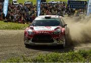 30 July 2016; Craig Breen Ireland and Scott Martin England compete in their Citoren D3 WRC during Saalahti, SS16 of the FIA Neste WRC Rally Finland in, Saakoski Finland. Photo by Philip Fitzpatrick/Sportsfile