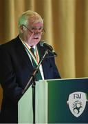 30 July 2016; FAI President Tony Fitzgerald during the FAI AGM at The Hotel Minella in Clonmel, Co Tipperary. Photo by David Maher/Sportsfile