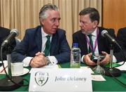 30 July 2016; FAI Chief Executive John Delaney with FAI Vice President Donal Conway during the FAI AGM at The Hotel Minella in Clonmel, Co Tipperary. Photo by David Maher/Sportsfile