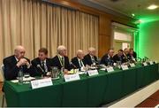30 July 2016; A general view of the FAI board of Managment during the FAI AGM at The Hotel Minella in Clonmel, Co Tipperary. Photo by David Maher/Sportsfile