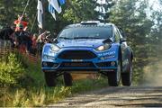 30 July 2016; Mads Ostberg Norway and Ola Floene Norway compete in their M Sport Ford Fiesta RS WRC during Quninpohja, SS13 of the FIA Neste WRC Rally Finland in, AIhojarvi Finland. Photo by Philip Fitzpatrick/Sportsfile