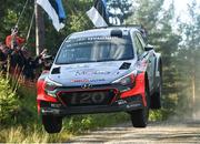 30 July 2016; theirry Nauville Belgium and Nicolas Gilsoul Belgium compete in their Hyundai 120 WRC during Quninpohja, SS13 of the FIA Neste WRC Rally Finland in, AIhojarvi Finland. Photo by Philip Fitzpatrick/Sportsfile