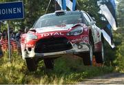 30 July 2016; Kris Meeke Northern Ireland and Paul Nagle Ireland compete in their Citoren D3 WRC during Quninpohja, SS13 of the FIA Neste WRC Rally Finland in, AIhojarvi Finland. Photo by Philip Fitzpatrick/Sportsfile
