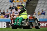 30 July 2016; Mark White of Cork leaves the field with a first half injury during the Electric Ireland GAA Football All-Ireland Minor Championship Quarter-Final match between Donegal and Cork at Croke Park in Dublin. Photo by Oliver McVeigh/Sportsfile