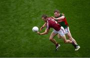 30 July 2016; Kevin Maguire of Westmeath in action against Colm Boyle of Mayo during the GAA Football All-Ireland Senior Championship Round 4B match between Westmeath and Mayo at Croke Park in Dublin. Photo by Daire Brennan/Sportsfile