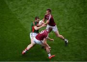 30 July 2016; Seamus O'Shea of Mayo in action against John Heslin, right, and Ger Egan of Westmeath during the GAA Football All-Ireland Senior Championship Round 4B match between Westmeath and Mayo at Croke Park in Dublin. Photo by Daire Brennan/Sportsfile