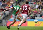 30 July 2016; Jason Doherty of Mayo scoring his sides first goal during the GAA Football All-Ireland Senior Championship Round 4B match between Westmeath and Mayo at Croke Park in Dublin. Photo by Oliver McVeigh/Sportsfile