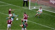 30 July 2016; Jason Doherty of Mayo scores his side's first goal during the GAA Football All-Ireland Senior Championship Round 4B match between Westmeath and Mayo at Croke Park in Dublin. Photo by Daire Brennan/Sportsfile