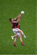 30 July 2016; John Heslin of Westmeath in action against Seamus O'Shea of Mayo during the GAA Football All-Ireland Senior Championship Round 4B match between Westmeath and Mayo at Croke Park in Dublin. Photo by Daire Brennan/Sportsfile
