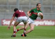 30 July 2016; Keith Higgins of Mayo in action against David Lynch of Westmeath during the GAA Football All-Ireland Senior Championship Round 4B match between Westmeath and Mayo at Croke Park in Dublin. Photo by Oliver McVeigh/Sportsfile